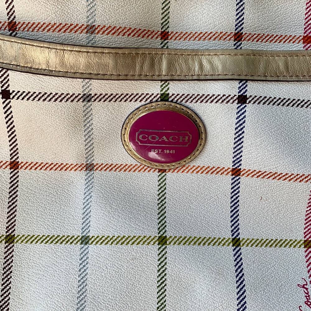 AUTHENTIC Coach Tattersall Crossbody Bag - Picture 2 of 14
